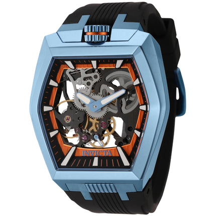 Invicta Men's Watch - Akula Mechanical Ice Blue Case Black Silicone Strap | 44021 ,
