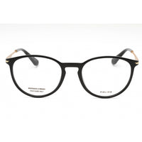 Police Men's Eyeglasses - Black Plastic Round Full Rim Frame Clear Lens | VPLL63 Z42Y ,