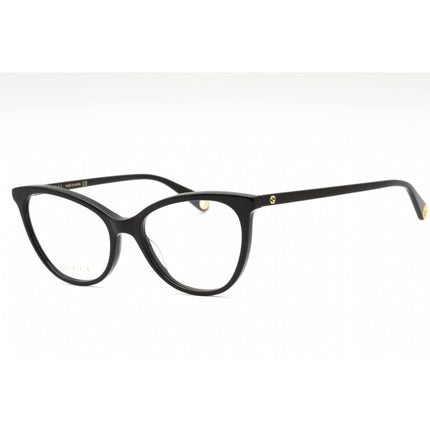 Gucci Women's Eyeglasses - Black Cat Eye Full Rim Frame Clear Demo Lens | GG1079O 001 ,