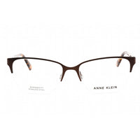 Anne Klein Men's Eyeglasses - Mocha Rectangular Half Rim Plastic Frame | AK5083 200 ,