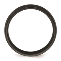 Black Zirconium Polished 6mm Band | ZCR108 ,