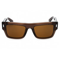 Calvin Klein Unisex Sunglasses - Taupe Acetate Rectangular Full Rim | CK23504S 260 ,