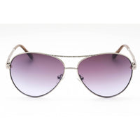 Guess Women's Sunglasses - Shiny Silver With Crystal Stones Metal Frame | GU7470-S 10Z ,