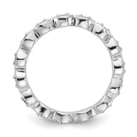 Sterling Silver Stackable Expressions Diamond Ring | QSK333 ,