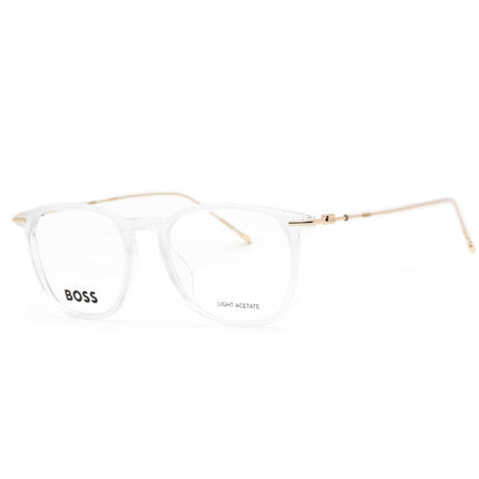 Hugo Boss Men's Eyeglasses - Crystal Plastic Cat Eye Shape Frame | BOSS 1313 0900 00 ,