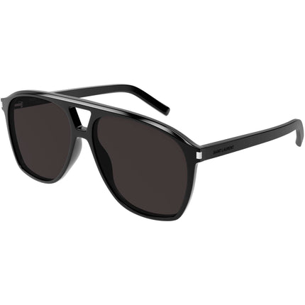 Saint Laurent Women's Sunglasses - Black Acetate Frame Black Lens | SL596DUNE 001 ,
