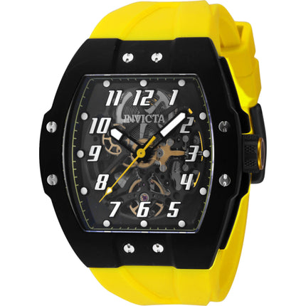 Invicta Men's Watch - JM Correa Black and Transparent Dial Silicone Strap | 44406 ,