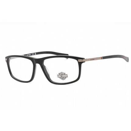 Harley Davidson Men's Eyeglasses - Shiny Black Plastic Rectangular Frame | HD0980 001 ,