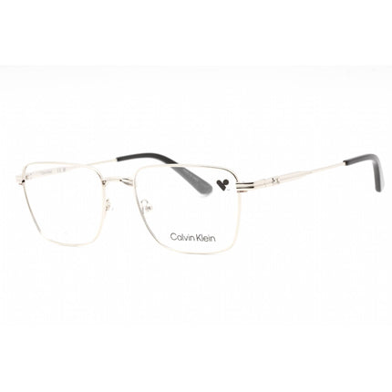 Calvin Klein Men's Eyeglasses - Silver Metal Square Full Rim Frame | CK23104 045 ,