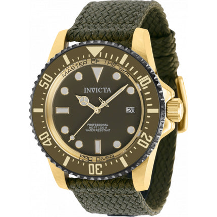 Invicta Men's Watch - Pro Diver Automatic Green Dial Polyester Strap Dive | 38240 ,