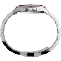 Timex Men's Watch - Harborside Quartz Black Dial Silver Tone Bracelet | TW2U41700 ,