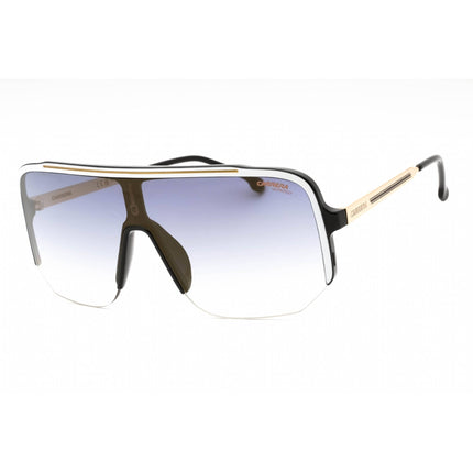 Carrera Unisex Sunglasses - White Black Shield Half Rim Frame | CARRERA 1060/S 0CCP 1V ,