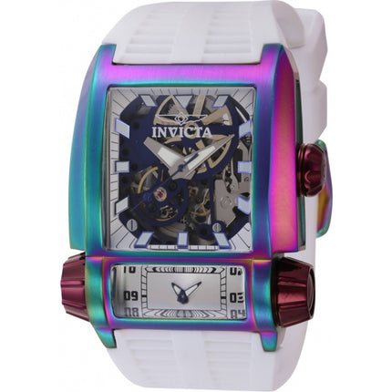 Invicta Men's Watch - Akula Burgundy, Iridescent Case White Silicone Strap | 41731 ,