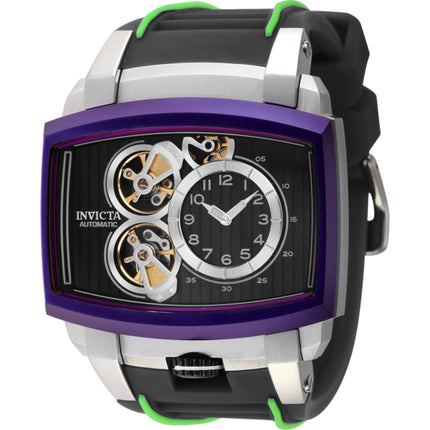 Invicta Men's Watch - Akula Automatic Gunmetal Open Heart Dial Silicone Strap | 41699 ,