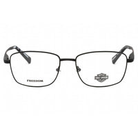 Harley Davidson Men's Eyeglasses - Matte Black Metal Rectangular Frame | HD9023 002 ,