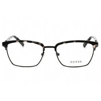 Guess Men's Eyeglasses - Grey/Other Rectangular Metal Full Rim Frame | GU50062 020 ,