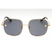 Versace Women's Sunglasses - Gold Full Rim Frame Dark Grey Lens | 0VE2246D 100287 ,