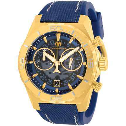 Technomarine Men's Watch - Reef Shark Chrono Blue and Transparent Dial | TM-519009 ,
