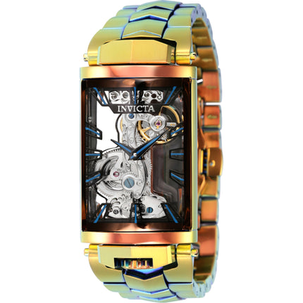 Invicta Men's Watch - Vintage Mechanical Skeleton Dial Fire Amber Bracelet | 44254 ,