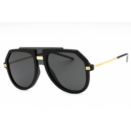 Dolce & Gabbana Men's Sunglasses - Black Aviator Shape Full Rim Frame | 0DG6195 501/87 ,