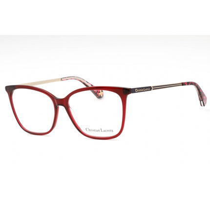 Christian Lacroix Women's Eyeglasses - Bordeaux Cat Eye Full Rim Frame | CL1104 214 ,