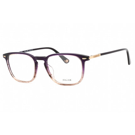 Police Men's Eyeglasses - Gradient Violet Acetate Square Full Rim Frame | VPLF81M 0D78 ,