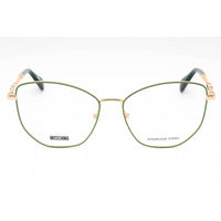 Moschino Women's Eyeglasses - Gold Green Metal Butterfly Full Rim | MOS611 0PEF 00 ,