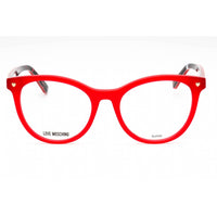 Moschino Love Women's Eyeglasses - Red Plastic Cat Eye Full Rim Frame | MOL592 0C9A 00 ,