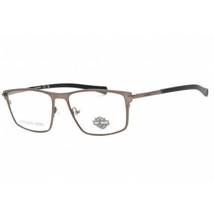 Harley Davidson Men's Eyeglasses - Matte Gunmetal Metal Rectangular Frame | HD0978 009 ,
