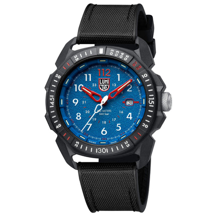 Luminox Men's Swiss Quartz Watch - Ice-Sar Arctic Blue Dial Black Strap Dive | 1003 ,