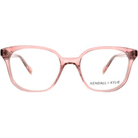 Kendall + Kylie Women's Eyeglasses - Blush Plastic Frame Demo Lens | KKO100 ZOEY 651 ,