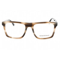 Emporio Armani Men's Eyeglasses - Striped Grey Rectangular Shape Frame | 0EA3185 5877 ,