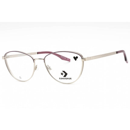 Converse Women's Eyeglasses - Satin Silver/Dahlia Metal Cat Eye Frame | CV1014 045 ,