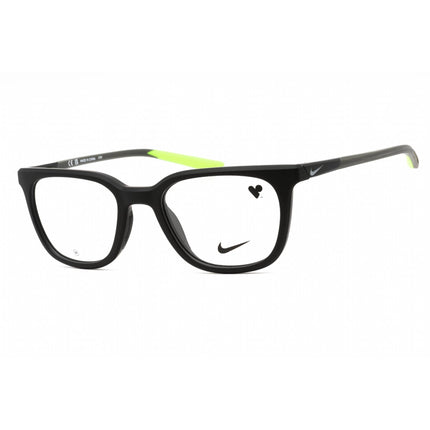 Nike Men's Eyeglasses - Matte Black/Dark Grey Square Full Rim Frame | NIKE 7290 002 ,