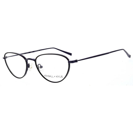 Kendall + Kylie Women's Eyeglasses - Black Metal Cat Eye Frame | KKO159G KALI 001 ,