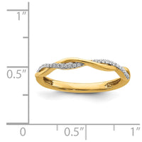 14k Stackable Expressions Diamond Twist Ring | SK2100 ,
