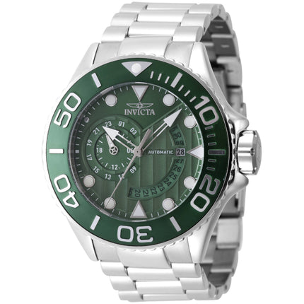 Invicta Men's Automatic Watch - Grand Diver Dark Green Dial Steel Bracelet | J47542 ,