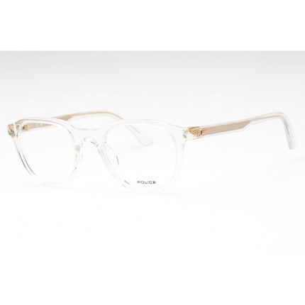 Police Unisex Eyeglasses - Transparent Plastic Oval Full Rim Shape Frame | VPLF77 0P79 ,