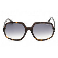 Tom Ford Women's Sunglasses - Dark Havana Plastic Oversized Shape Frame | FT0992 52W ,