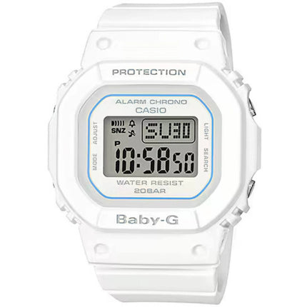 Casio Women's Watch - Baby-G World Time Grey Digi Dial White Resin Strap | BGD560-7 ,
