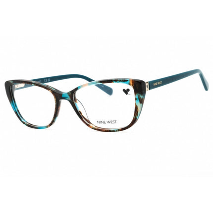 Nine West Women's Eyeglasses - Teal Tortoise Acetate Cat Eye Shape Frame | NW5206 234 ,