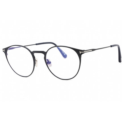 Tom Ford Men's Sunglasses - Matte Blue Metal Round Full Rim Frame | FT5798-B 091 ,
