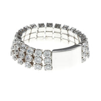 Sterling Silver CZ Multi Row Tennis Ring - W-9668 ,