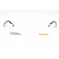 Timberland Men's Eyeglasses - Crystal Plastic Rectangular Full Rim Frame | TB1732 026 ,