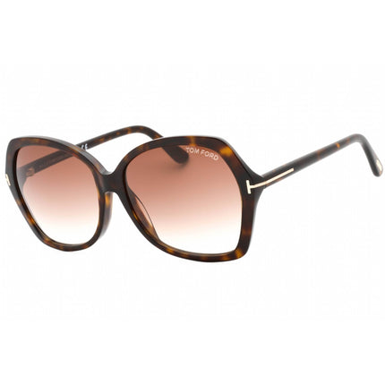 Tom Ford Women's Sunglasses - Dark Havana Acetate Butterfly Frame | FT0328 Carola 52F ,