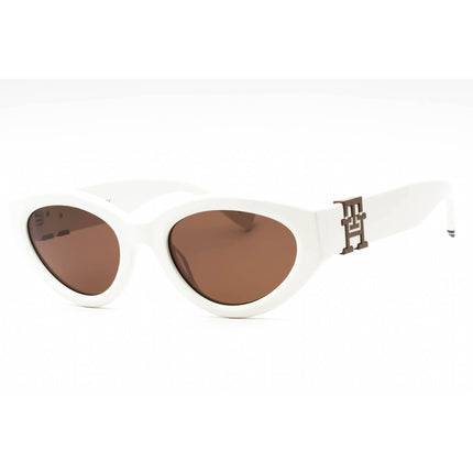 Tommy Hilfiger Women's Sunglasses - Ivory Cat Eye Full Rim Frame | TH 1957/S 0SZJ 70 ,