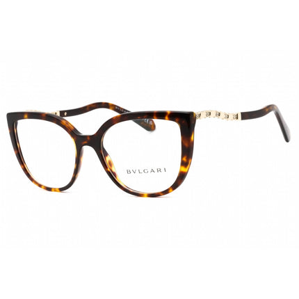 Bvlgari Women's Eyeglasses - Havana Plastic Full Rim Cat Eye Frame | 0BV4214B 504 ,