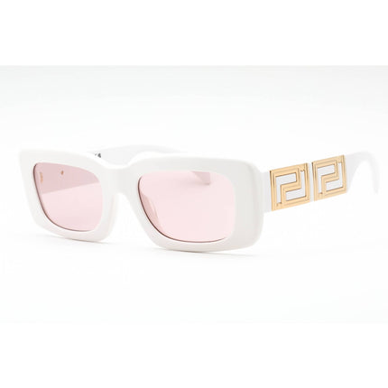 Versace Women's Sunglasses - White Rectangular Shape Frame Pink Lens | 0VE4444U 314/5 ,