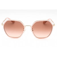 Coach Women's Sunglasses - Shiny Gold/Pink Metal Geometric Frame | 0HC7167B 944413 ,