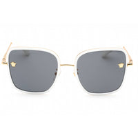 Versace Women's Sunglasses - White Full Rim Frame Dark Grey Lens | 0VE2247D 147187 ,